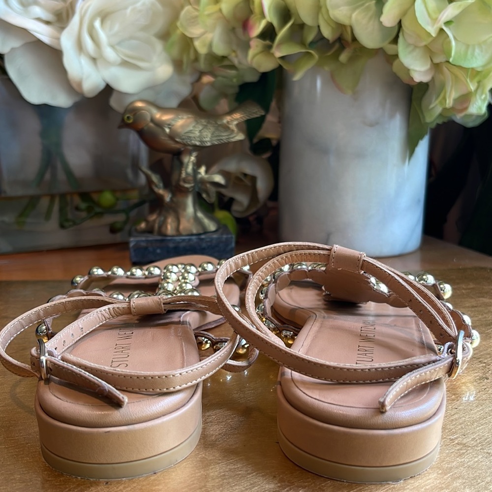 Stuart Weitzman Tini T-Strap Sandals - Picture 5 of 15